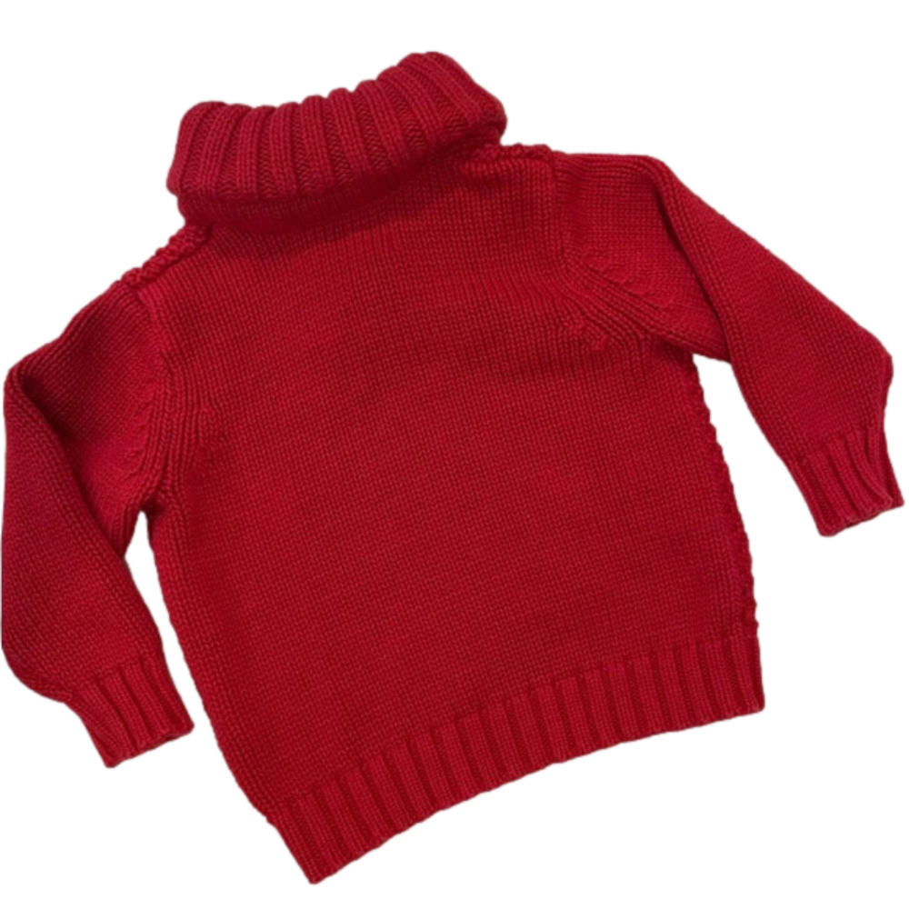 ⭐️Old Navy, 2 Piece, 18-24M Sweater and Button Down Shirt, Red and Gray. 5/$25 - Picture 5 of 6